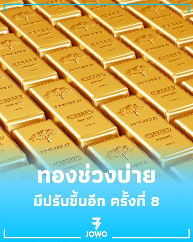 อัปเดตราคาทองช่วงบ่าย 9 มิ.ย. 69 ราคาทองมีปรับขึ้นอีก ครั้งที่ 8
