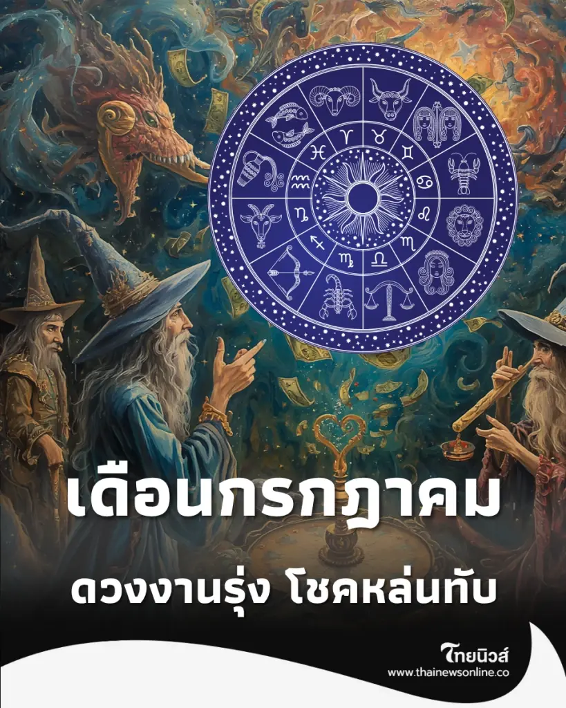 เช็กดวงกรกฎาคม 2569 กับเพจไทยมู 4 ธาตุนี้มีเกณฑ์รวยแบบไม่รู้ตัว