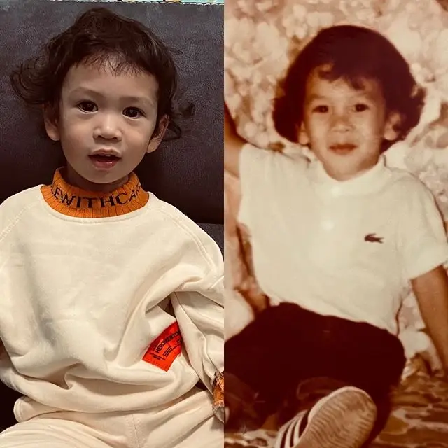 สำเนาถูกต้อง "ชาคริต" เทียบภาพลูกชาย วัย 8 ขวบ DNA ความหล่อเป๊ะ