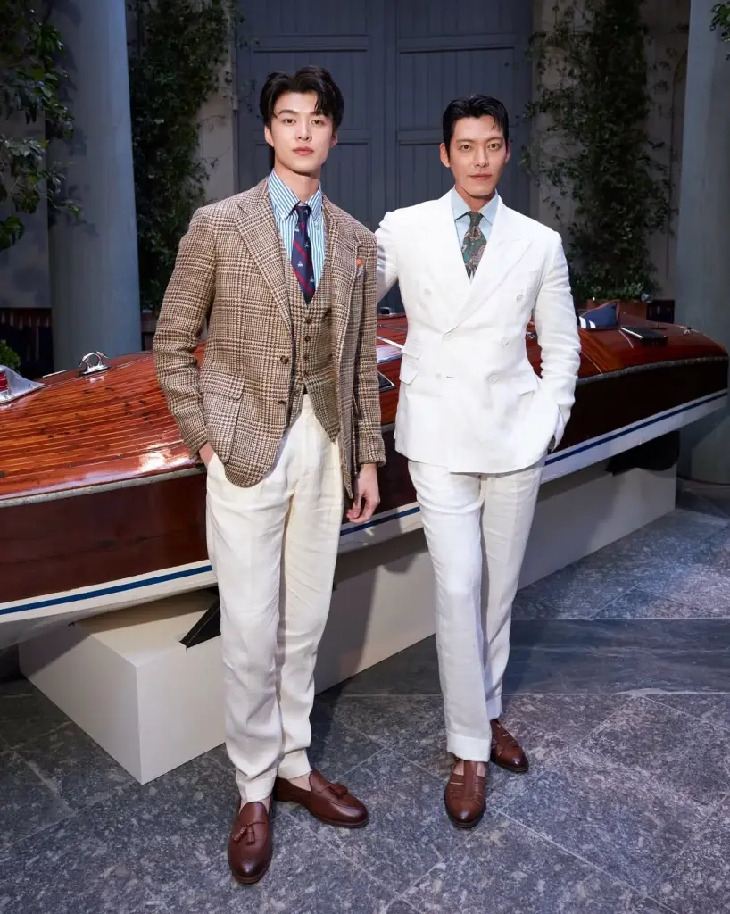 หล่อสร้างเรื่อง นักแสดงไทยเฉิดฉายงานแฟชั่น ประกบไหล่คิมอูบิน 