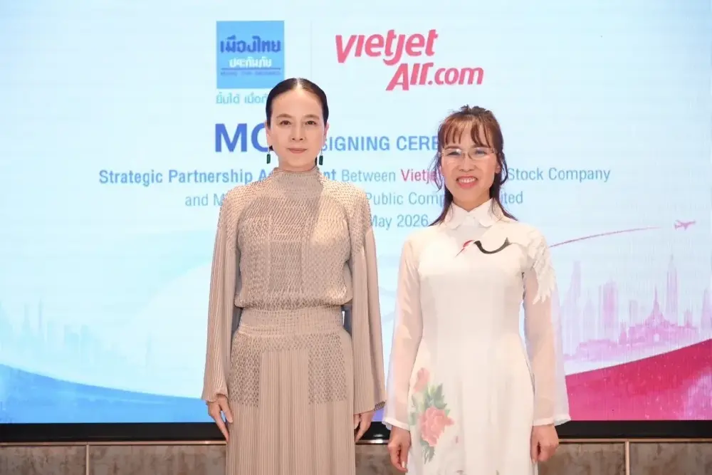 เมืองไทยประกันภัย ลงนาม MOU กับ Vietjet Group ยกระดับความร่วม เชื่อมโยงกีฬา ไทย-เวียดนาม