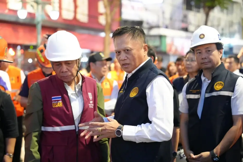 "เจเศรษฐ์" ลงพื้นที่ด่วน! กำชับกรมโยธาฯ เร่งประเมินความปลอดภัยของอาคารโดยรอบ