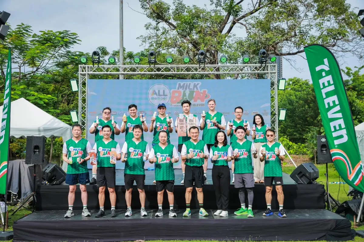7-11 จุดพลังคนไทยรักสุขภาพ ในงาน  ALL member Milk Run 2026 Presented by 7-Eleven