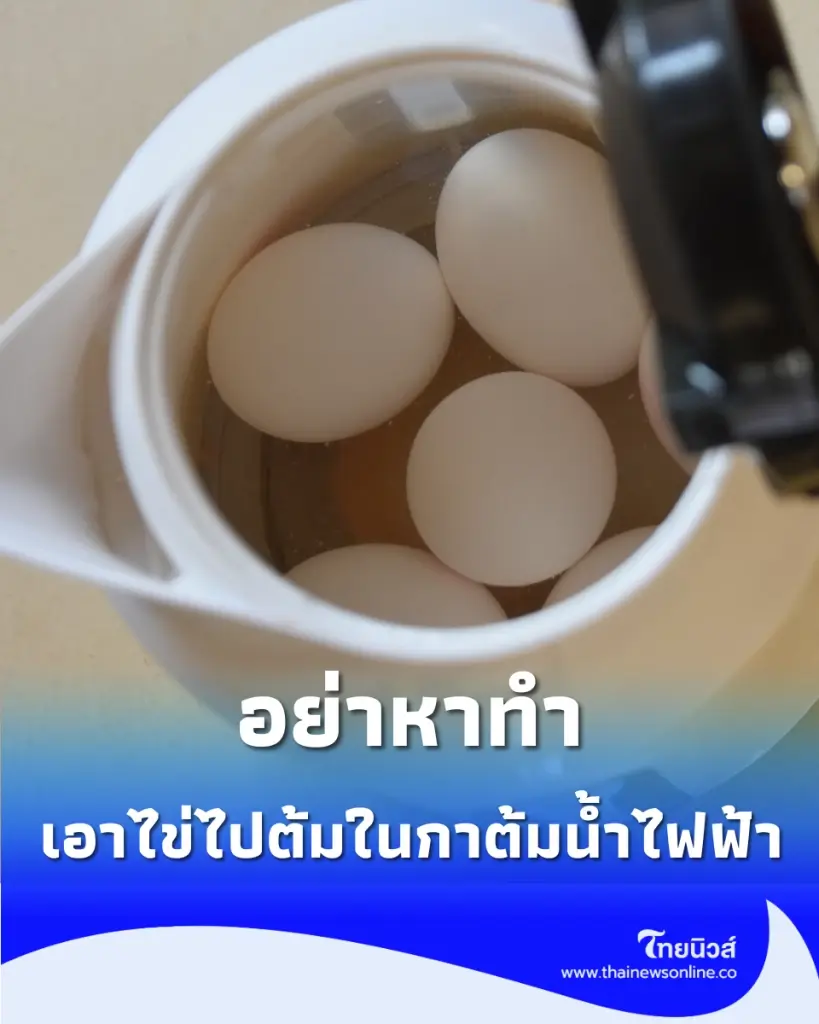 อย่าหาทำ ไขข้อข้องใจ ต้มไข่ในกาต้มน้ำไฟฟ้า ได้จริงไหม ผู้ผลิตเฉลยเหตุผลที่หลายคนคาดไม่ถึง