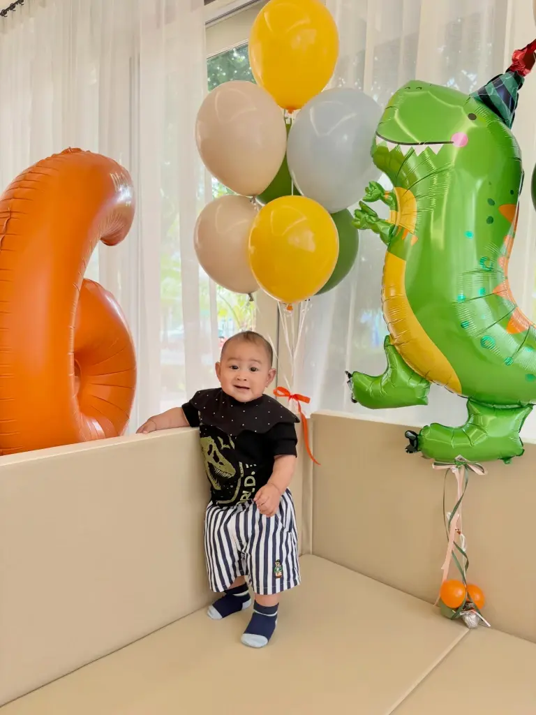 "แมท ภีรนีย์" รีวิวพัฒนาการ ลูก วัย 6 เดือน กินเก่งสุดกวน