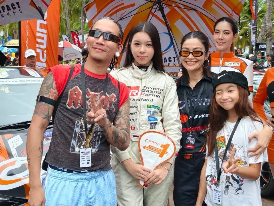 "น้องแตงโม" ลูกสาวแจ๊ส  สวมวิญญาณนักแข่งรถ พลาดหลุดโค้งแต่ใจถึง