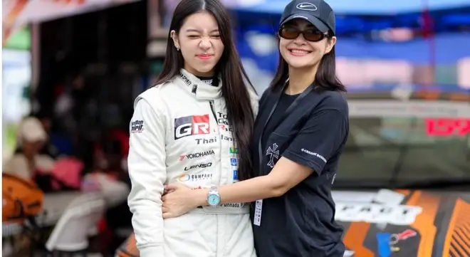 "น้องแตงโม" ลูกสาวแจ๊ส  สวมวิญญาณนักแข่งรถ พลาดหลุดโค้งแต่ใจถึง