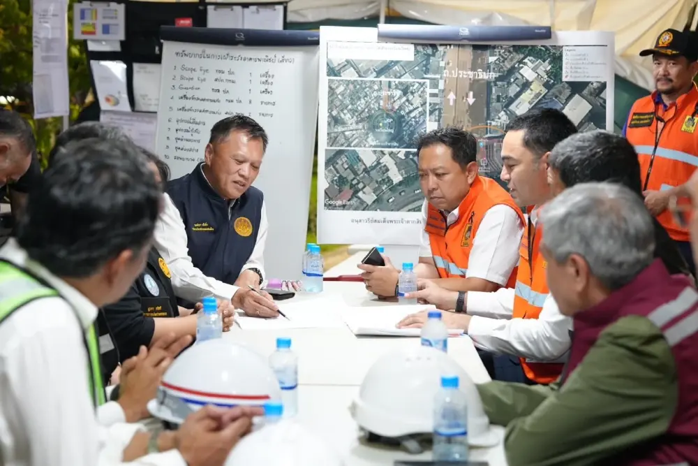 "เจเศรษฐ์" ลงพื้นที่ด่วน! กำชับกรมโยธาฯ เร่งประเมินความปลอดภัยของอาคารโดยรอบ