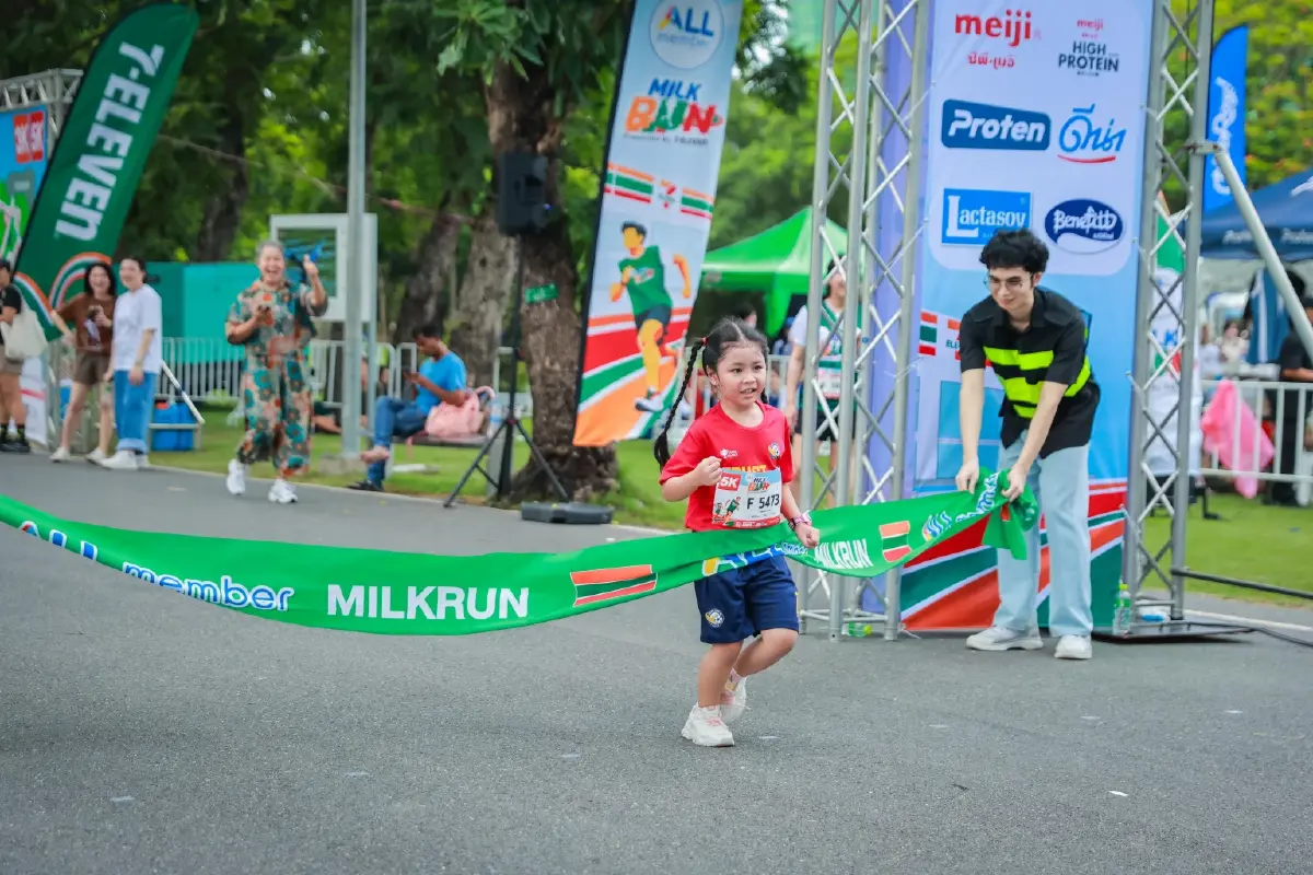 7-11 จุดพลังคนไทยรักสุขภาพ ในงาน  ALL member Milk Run 2026 Presented by 7-Eleven