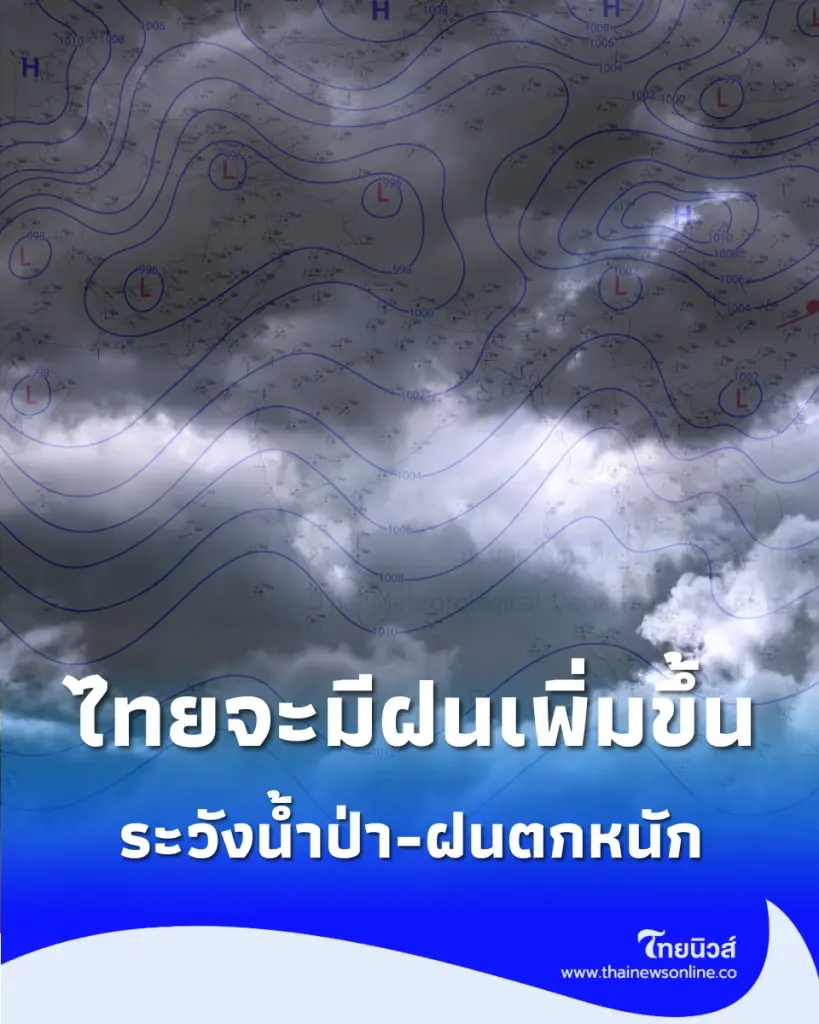 เช็กพื้นที่เสี่ยง พยากรณ์อากาศ 7 วันข้างหน้า ระวังฝนสะสม-น้ำป่าไหลหลาก