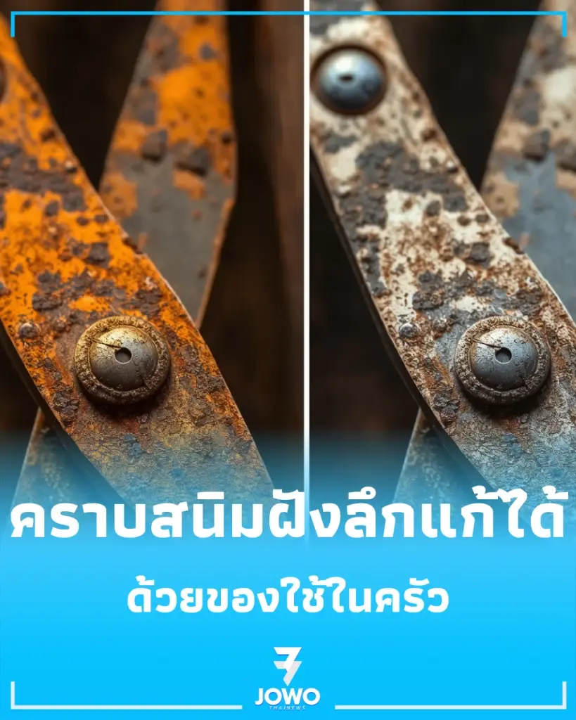 เปิดสูตรกู้ชีพของใช้ในครัวจาก "คราบสนิม" ด้วยของใกล้ตัวที่ไม่ต้องจ่ายแพง