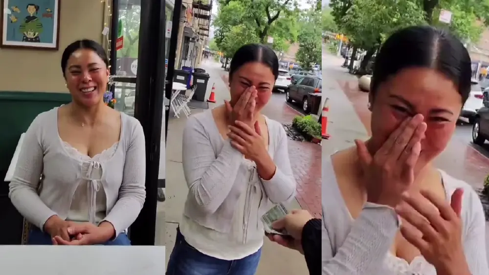 "คุณเปลี่ยนชีวิตฉัน" หญิงไทยตื้นตันกอดอินฟลูฯ ทั้งน้ำตา  