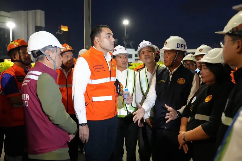 "เจเศรษฐ์" ลงพื้นที่ด่วน! กำชับกรมโยธาฯ เร่งประเมินความปลอดภัยของอาคารโดยรอบ