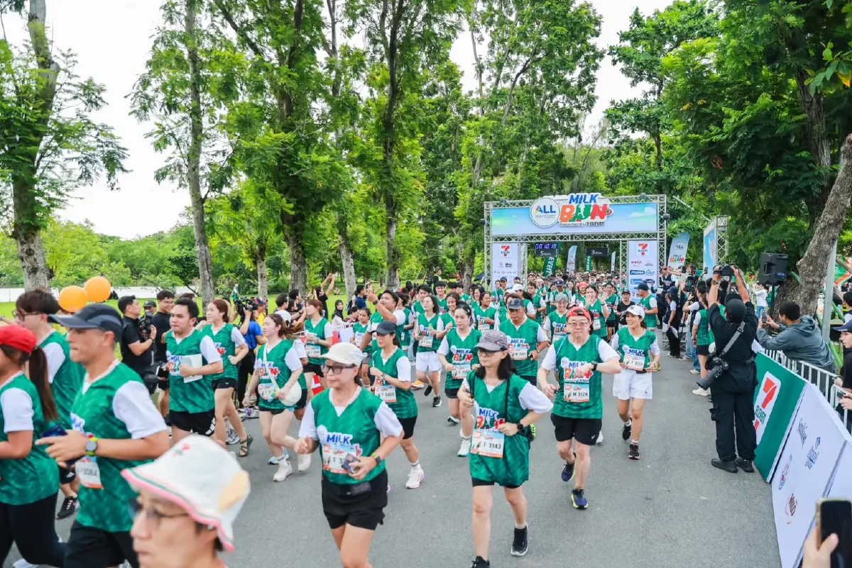 7-11 จุดพลังคนไทยรักสุขภาพ ในงาน  ALL member Milk Run 2026 Presented by 7-Eleven