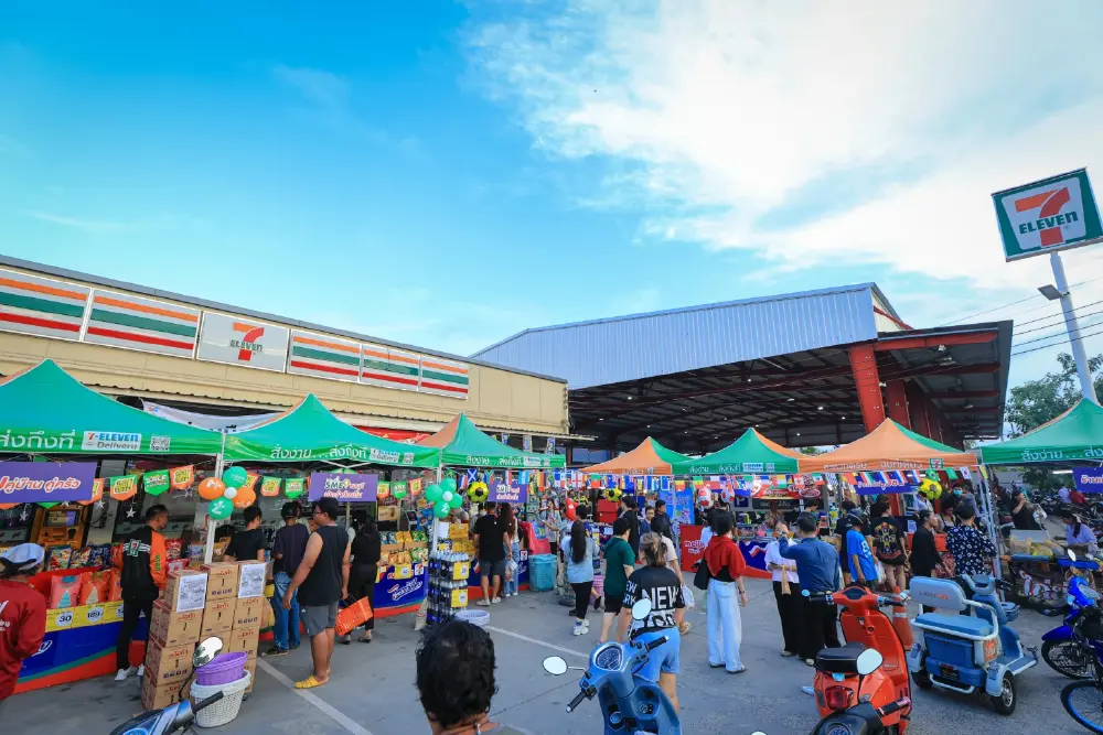 "ตลาดนัดเซเว่นไทยช่วยไทย" เปิดพื้นที่จำหน่ายสินค้าเกษตรจากเกษตรกรโดยตรง
