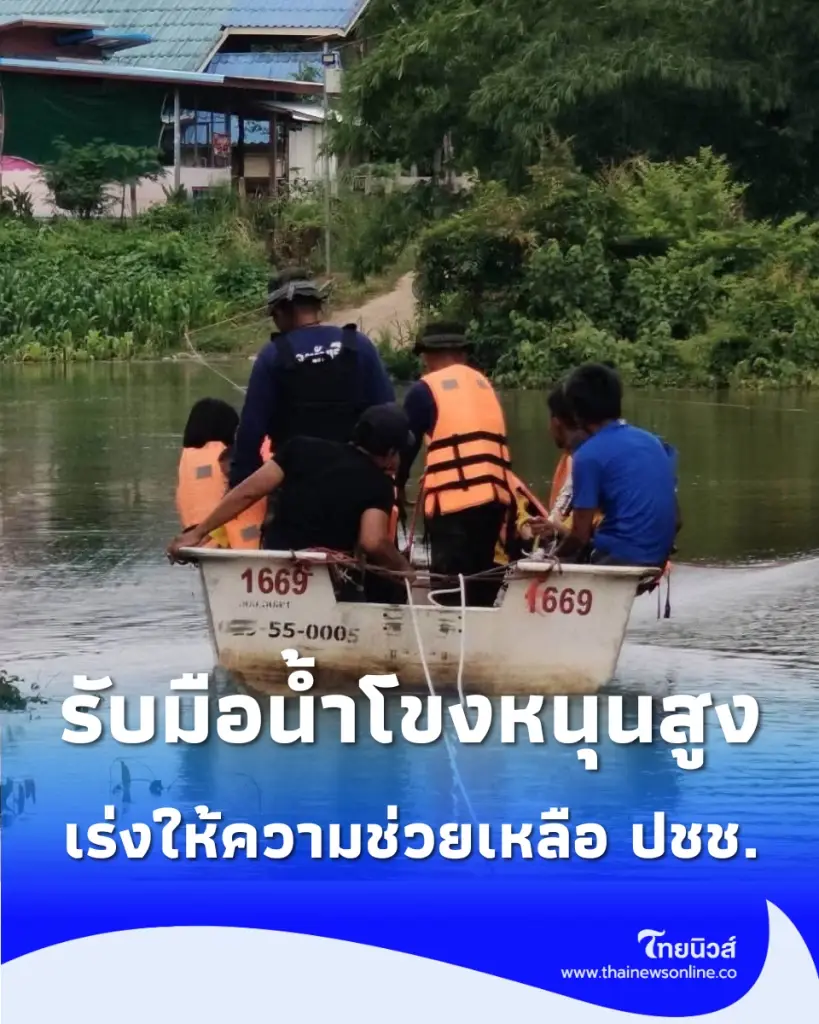 นรข. ลุยแม่น้ำโขง-มูลล้นตลิ่ง สั่งเกาะติดสถานการณ์น้ำหนุนท่วมฉับพลัน