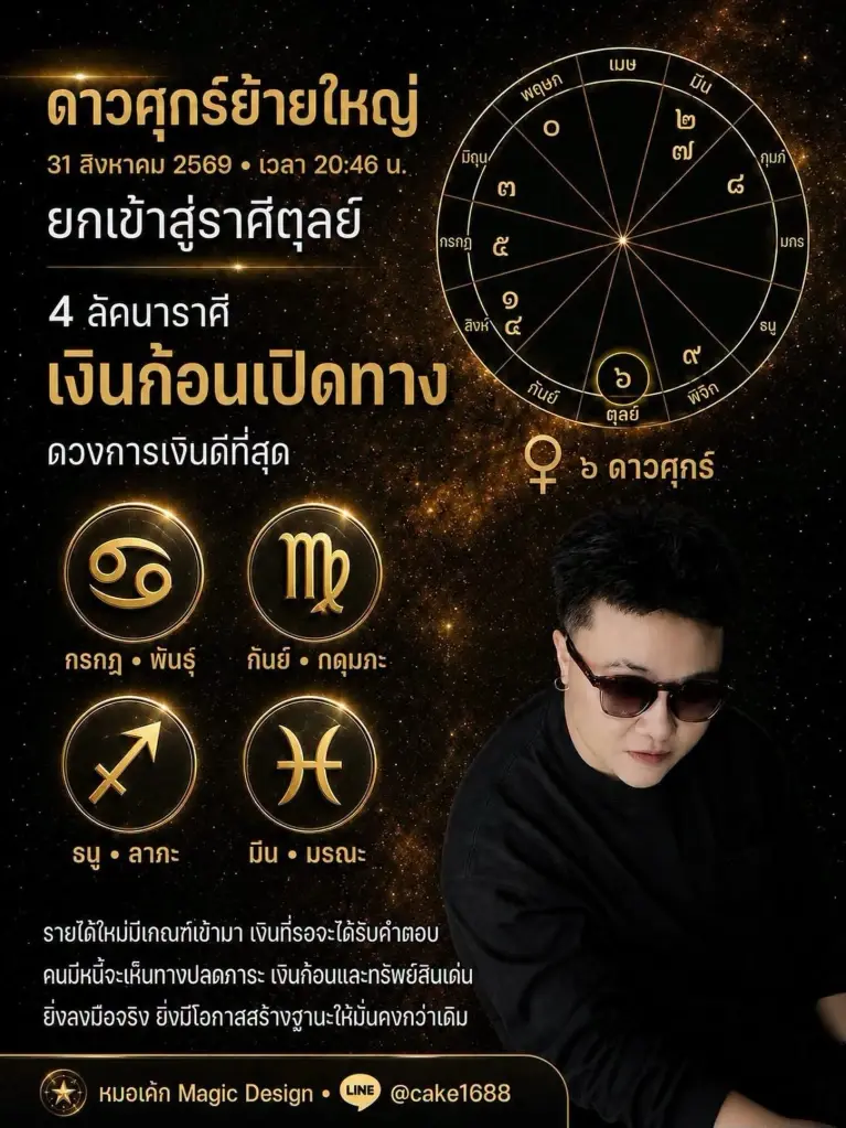 สะเทือน 4 ลัคนา ดาวศุกร์ย้ายใหญ่ ดวงการเงินดีที่สุด ทรัพย์สินเด่น