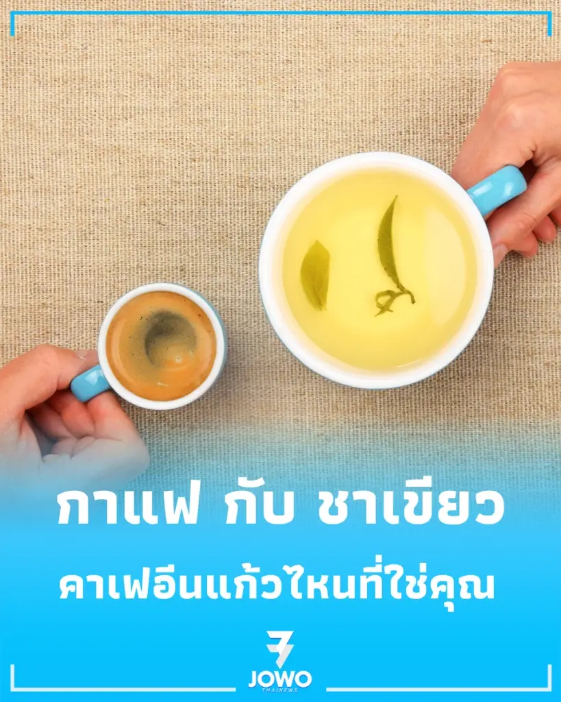 กาแฟ กับ ชาเขียว เทียบชัดๆ คาเฟอีนแก้วไหนที่ใช่คุณ
