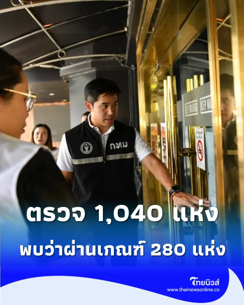 กทม. ยกระดับตรวจเข้ม 1,040 สถานประกอบการ สั่งปรับจุดเสี่ยงทันที
