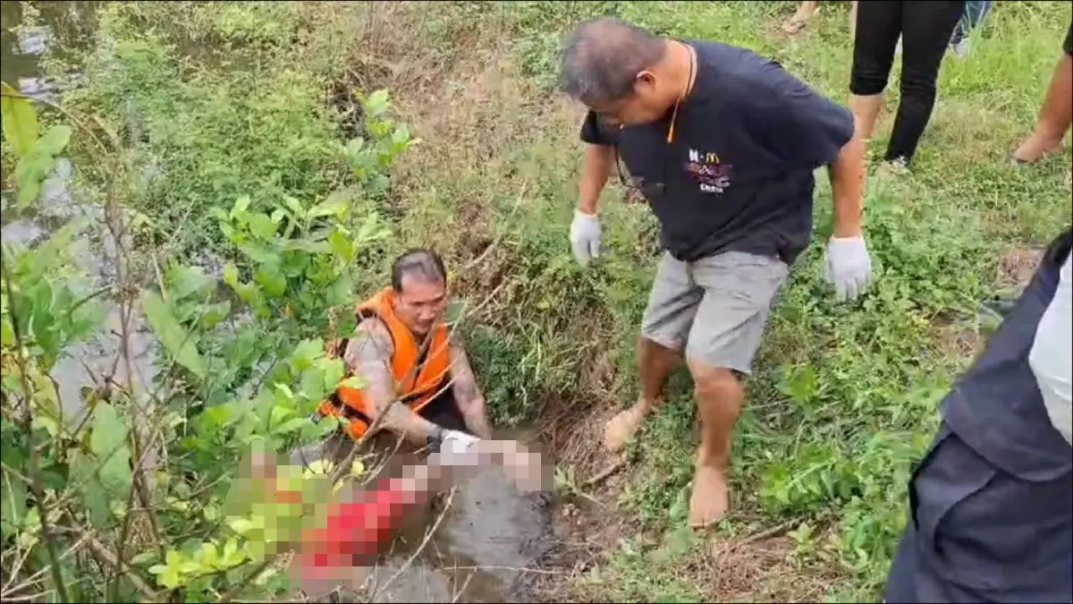 สุนัขเห่านำทางจนพบศพ หนุ่ม 18 พิการสมาธิสั้นจมสระน้ำดับ