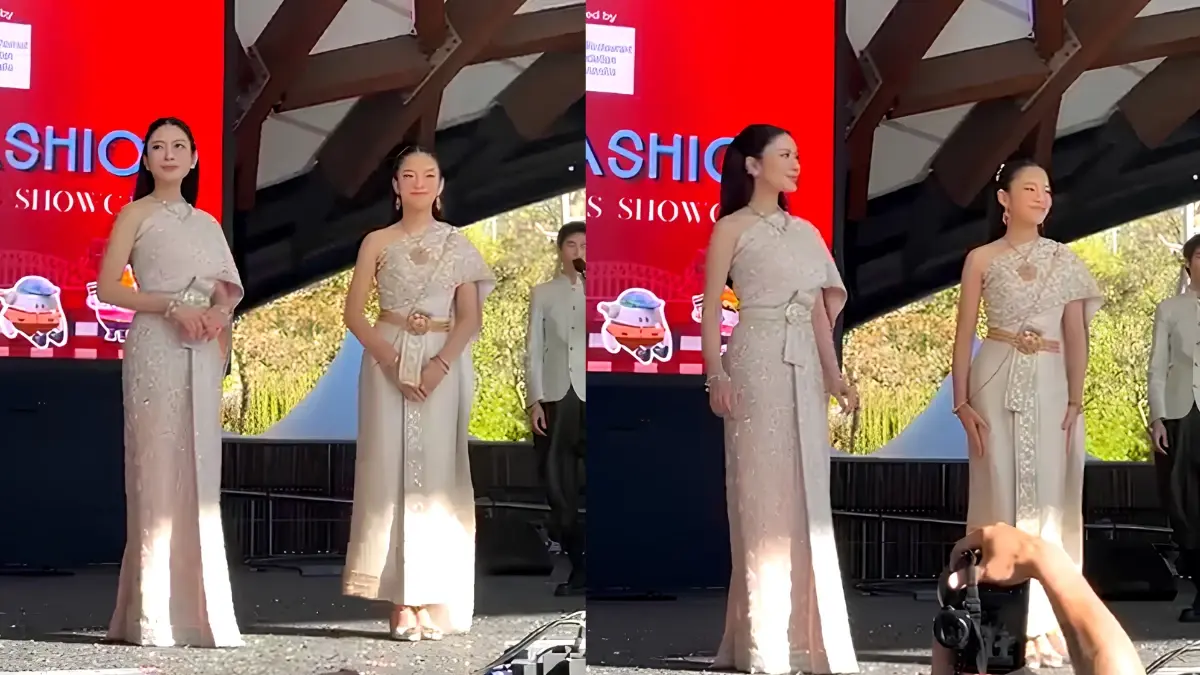 "แอฟ ทักษอร" ควงลูกสาวเดินแบบ งดงามตระการตาราวนางในวรรณคดี