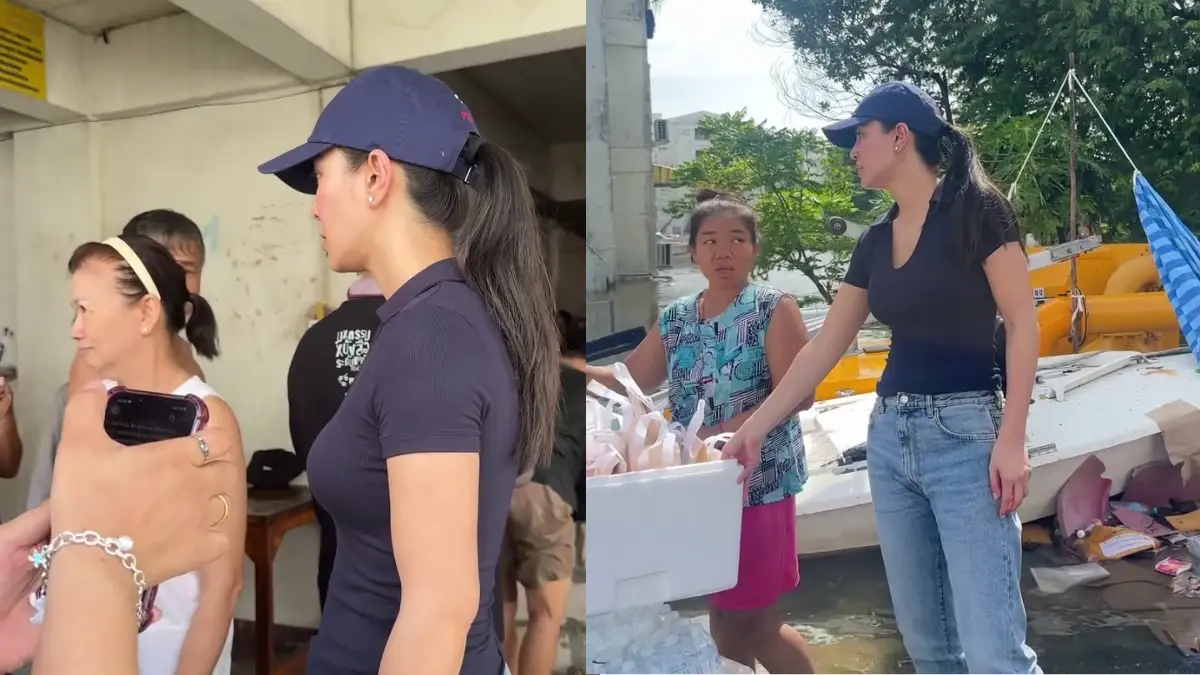 งดงามทั้งใจและกาย ดาราสาวชื่อดัง นำทีมลุยช่วยชาวบ้านน้ำท่วม
