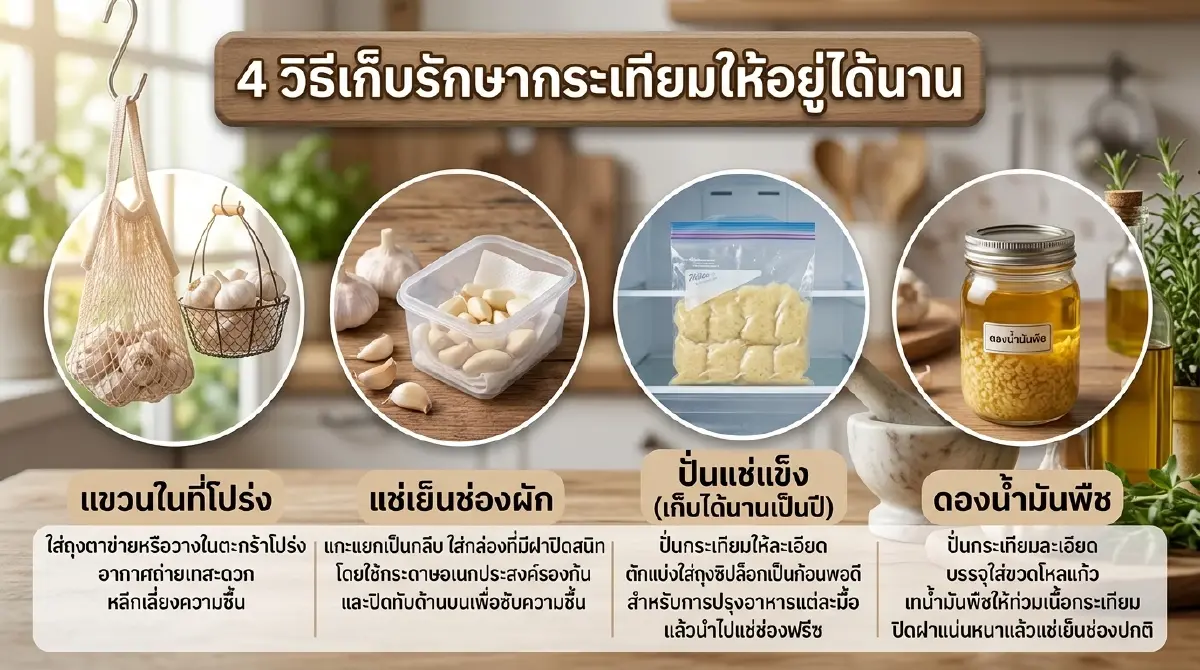 กระเทียมไทย-จีน-โทน ต่างกันยังไง? สรุปวิธีเลือกให้เป๊ะ  