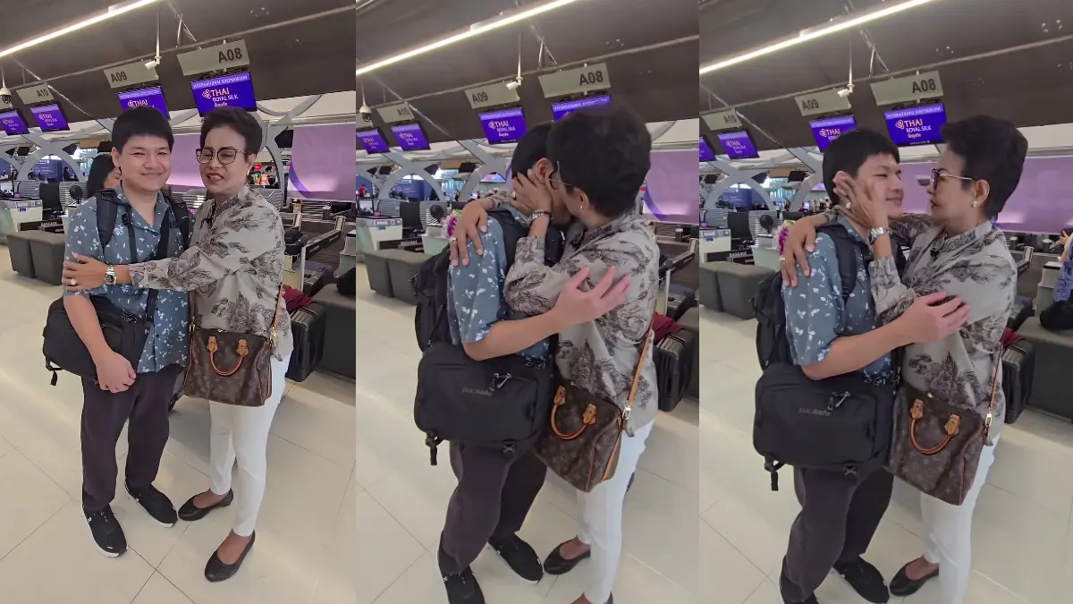 ตั๊ก ศิริพร กลั้นน้ำตาไม่อยู่ ส่งลูกชาย  บินลัดฟ้าเรียนต่ออังกฤษ
