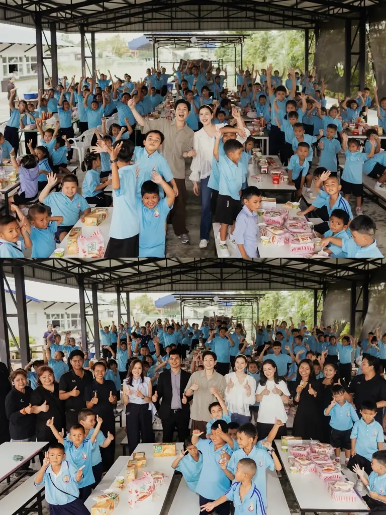 บอย-เจี๊ยบ ส่งต่อรอยยิ้ม มอบทุนรีโนเวทอาคารเรียนน้ำท่วมซ้ำซาก