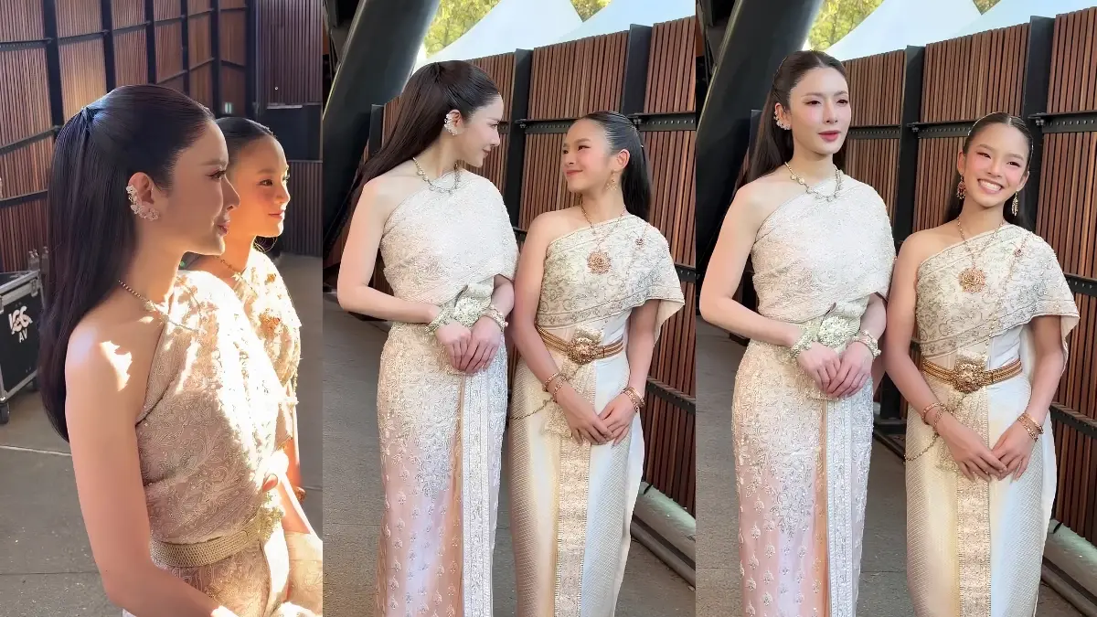 "แอฟ ทักษอร" ควงลูกสาวเดินแบบ งดงามตระการตาราวนางในวรรณคดี