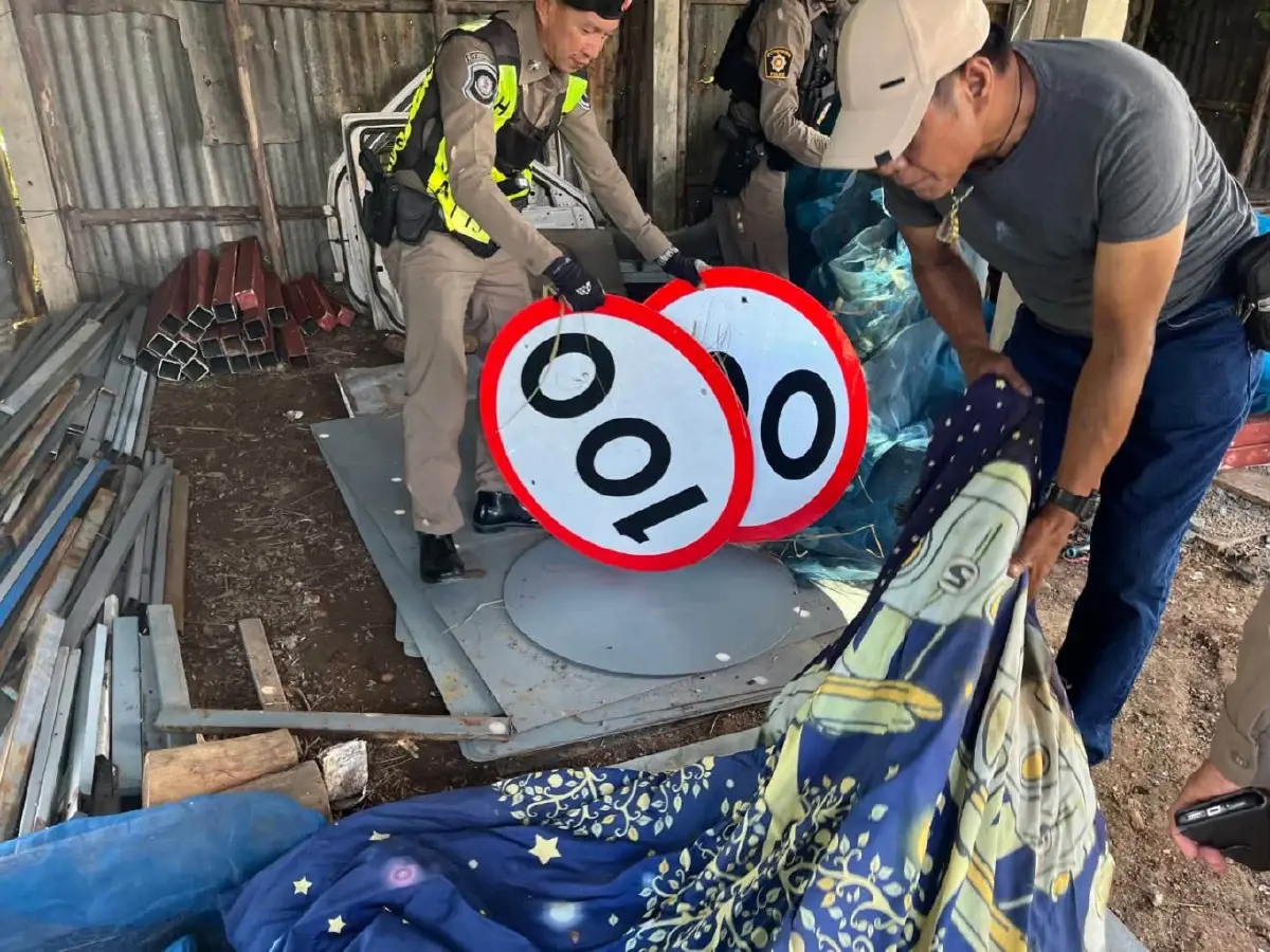 สิ้นสุดทางโจร กรมทางหลวงติดตามป้ายจราจรที่ถูกขโมย เตรียมวางระบบทั่วไทย