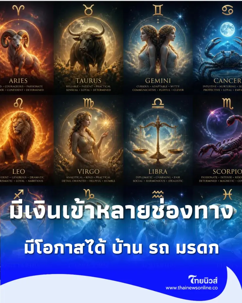 5 ราศี ดวงพุ่งแรงที่สุดในรอบปี มีเกณฑ์ได้โชคลาภชิ้นใหญ่