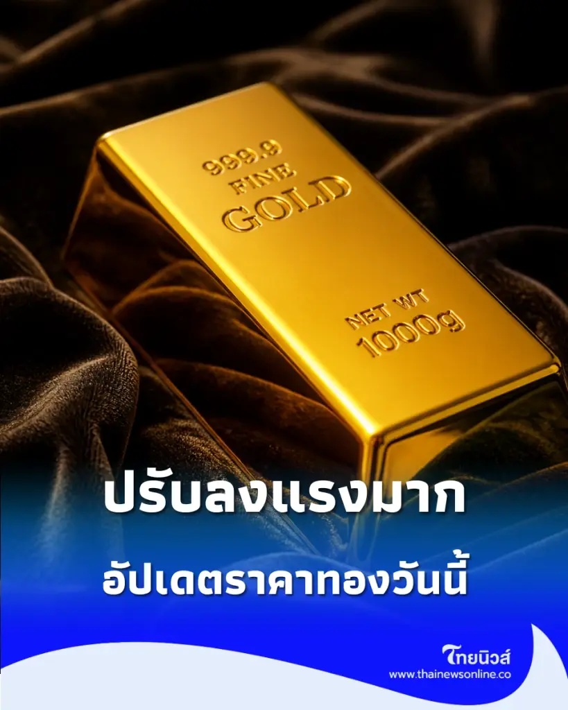อัปเดตราคาทองวันนี้ 27 ตุลาคม 69 ทองช่วงบ่ายปรับลงแรงมาก