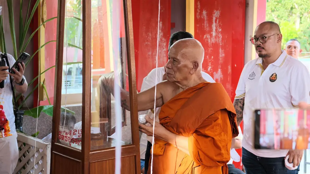 ชาวบ้านฮือฮา เลขหางประทัดพิธีพุทธาภิเษก พระปิดตารุ่นห้ามจน