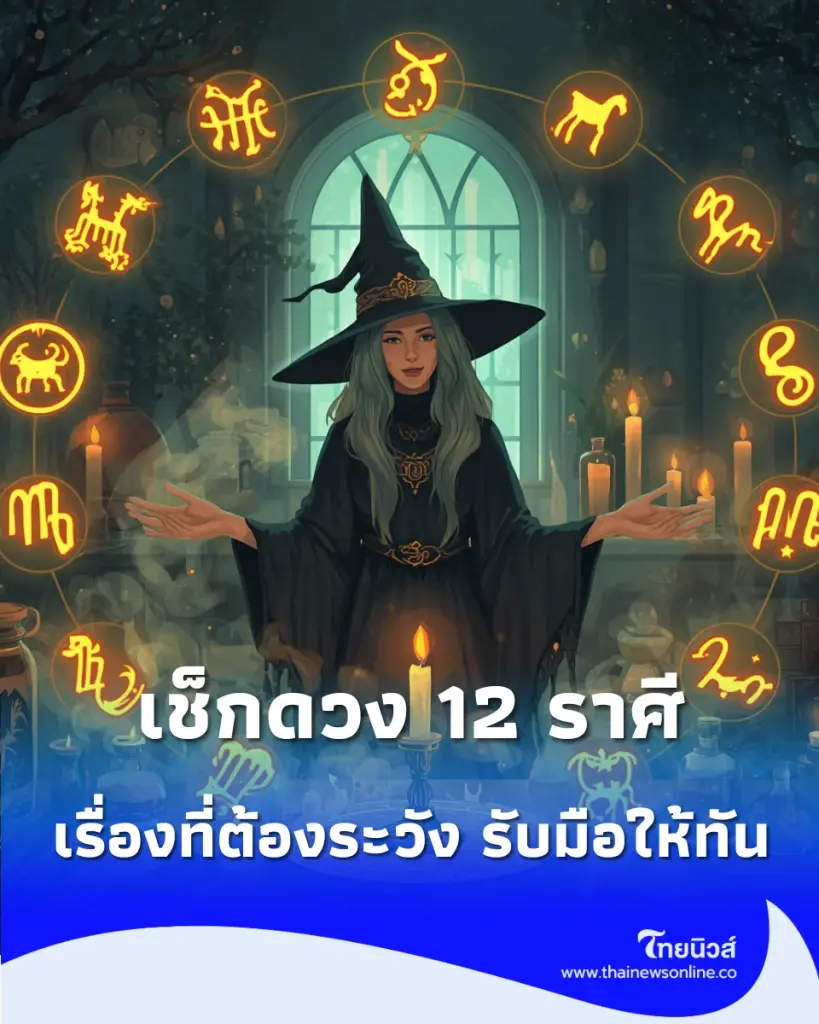เช็กดวง 12 ราศี ตุลาคม 2569 ราศีไหนงานเด่น เงินปัง ความรักขยับ พร้อมเรื่องที่ต้องระวัง เตรียมตัวให้ทัน