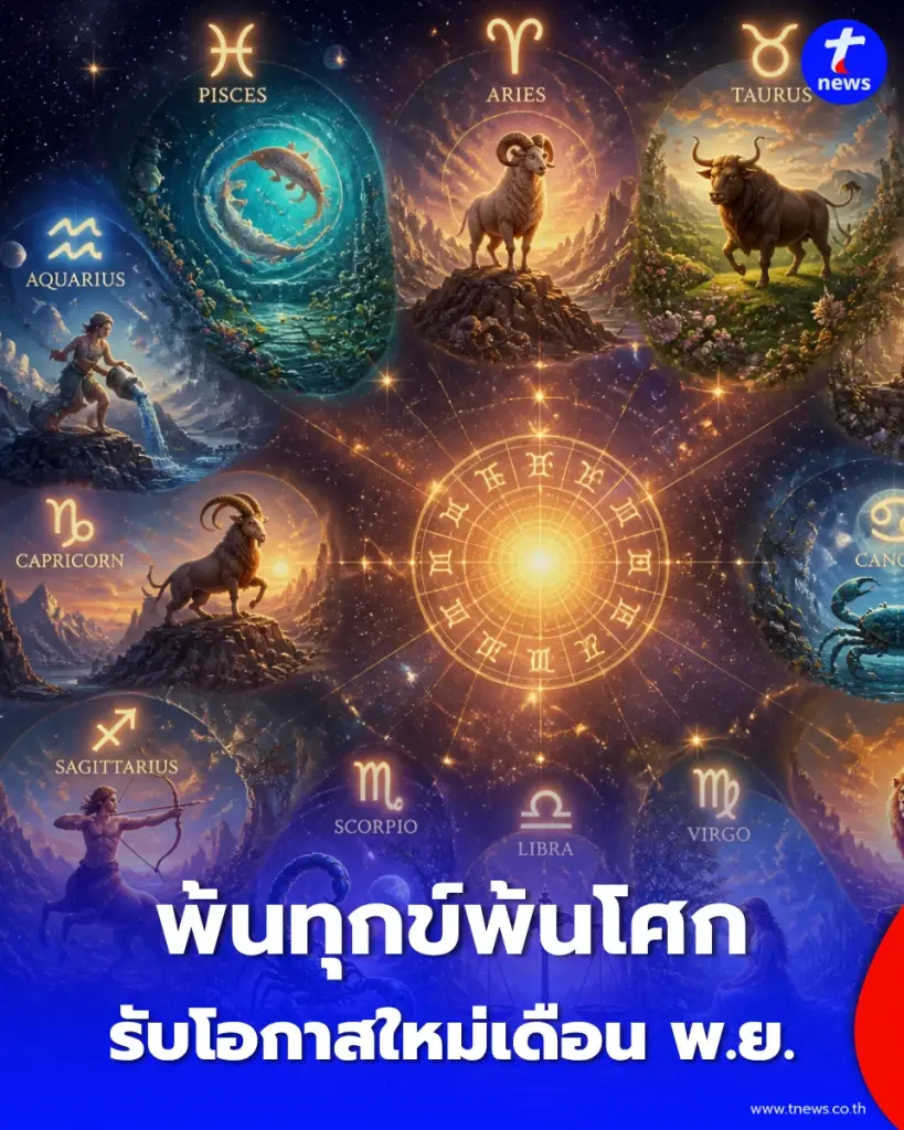 4 ราศี ดวงเริ่มพลิก พฤศจิกายนนี้ พ้นเคราะห์ เปิดทางรับโชค งานเงินมีลุ้น