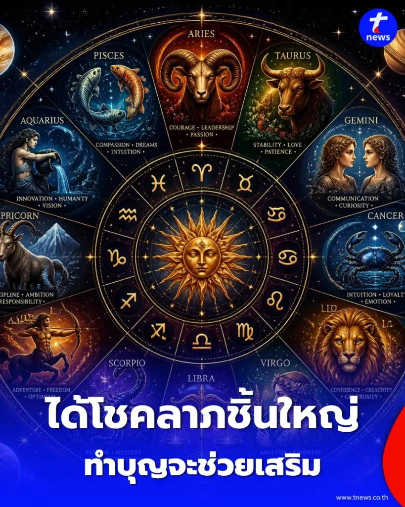 5 ราศี ดวงพุ่งแรงที่สุดในรอบปี มีเกณฑ์ได้โชคลาภชิ้นใหญ่