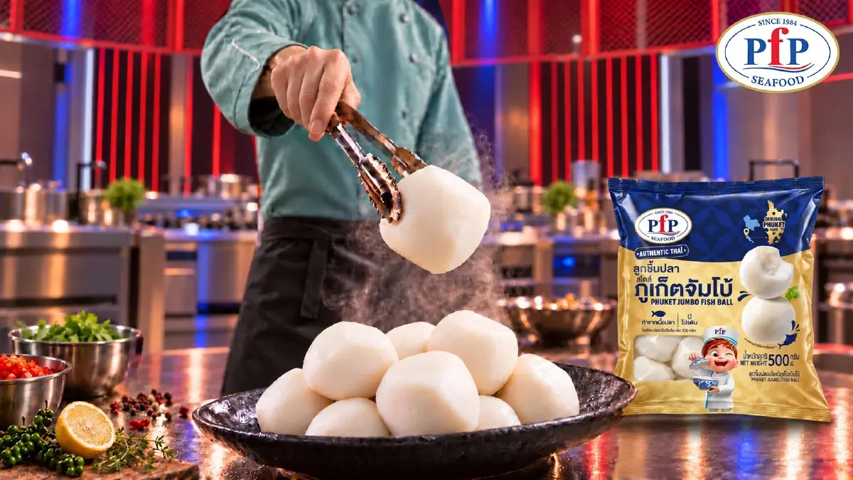 PFP เปิดตัว “ลูกชิ้นปลาสไตล์ภูเก็ตจัมโบ้” ขึ้นแท่นวัตถุดิบ Iron Chef