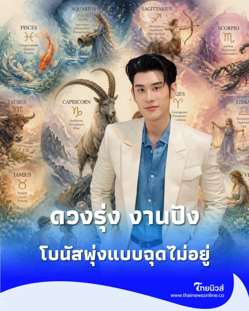 5 ราศี หมอไวท์ บอกเอง ดวงรุ่ง งานปัง โบนัสพุ่งแบบฉุดไม่อยู่
