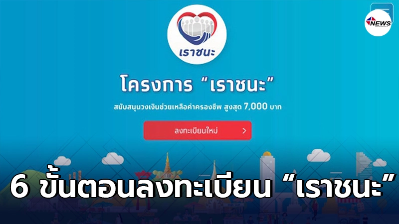 เปิด 6 ขั้นตอน ลงทะเบียน www.เราชนะ.com อย่างละเอียด เปิด 6 ขั้นตอน ลงทะเบียน www.เราชนะ.com อย่างละเอียด