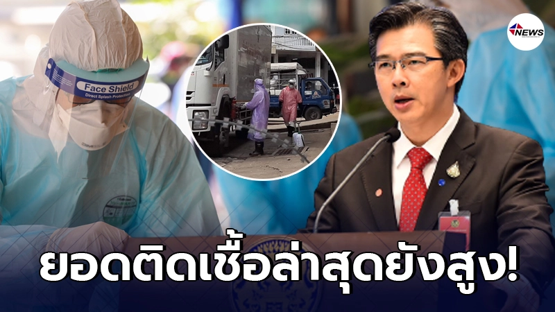 ศบค.แถลงตัวเลขผู้ติดเชื้อล่าสุด ยังพุ่งสูงแต่ไม่น่าหวั่นใจ ศบค.แถลงตัวเลขผู้ติดเชื้อล่าสุด ยังพุ่งสูงแต่ไม่น่าหวั่นใจ