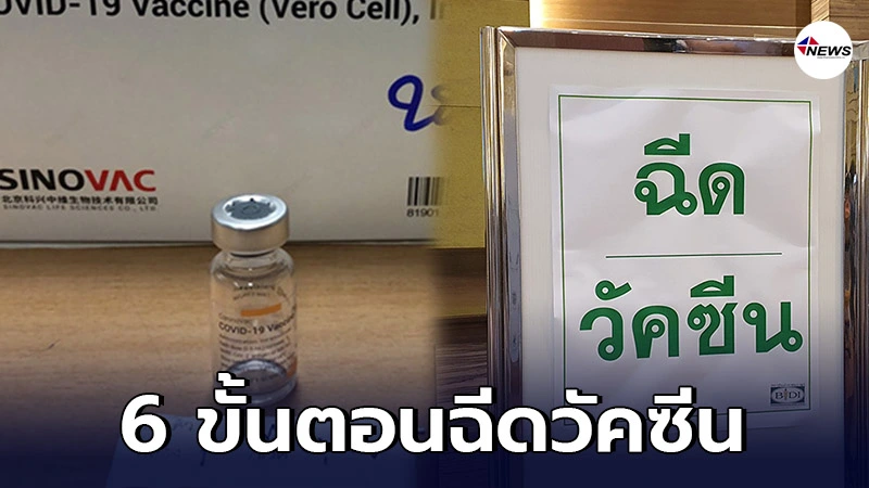 เผย 6 ขั้นตอนฉีดวัคซีนโควิด-19 ต้องทำอย่างไร เผย 6 ขั้นตอนฉีดวัคซีนโควิด-19 ต้องทำอย่างไร