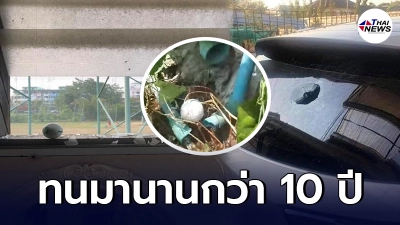 เจ้าของบ้านสุดทน บ้านติดสนามไดรฟ์กอล์ฟ เจอลูกกอล์ฟตกใส่บ้าน-รถพัง