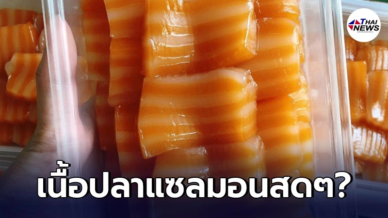 โซเชียลสุดงง มองผ่านๆ นึกว่าเนื้อปลาแซลมอนสดๆ ที่แท้คือขนมชั้นเลิศ โซเชียลสุดงง มองผ่านๆ นึกว่าเนื้อปลาแซลมอนสดๆ ที่แท้คือขนมชั้นเลิศ
