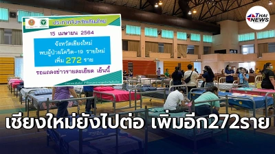 "เชียงใหม่"โควิดพุ่งอีก พบผู้ติดเชื้อรายใหม่272ราย ยอดรวมสะสม1,733ราย "เชียงใหม่"โควิดพุ่งอีก พบผู้ติดเชื้อรายใหม่272ราย ยอดรวมสะสม1,733ราย