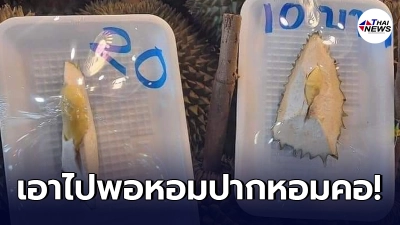 สะเทือนวงการทุเรียน เลือกได้ตามใจ เม็ดละ 10-20 บ.เอาไปพอหอมปากหอมคอ