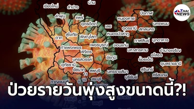เปิดรายชื่อ 10 จังหวัดพบผู้ป่วยโควิด 19 พุ่งกระฉูดต่อวัน