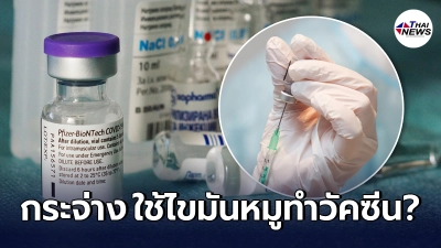 กรมควบคุมโรคชี้แจง หลังแชร์ว่อนเน็ต วัคซีนโควิด-19 ทำมาจาก "ไขมันหมู"