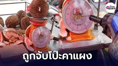 แฉกลลวงพ่อค้าทุเรียนโกงตาชั่ง สุดท้ายถูกจับโป๊ะคาแผง แถมลักลอบข้ามแดนมา แฉกลลวงพ่อค้าทุเรียนโกงตาชั่ง สุดท้ายถูกจับโป๊ะคาแผง แถมลักลอบข้ามแดนมา