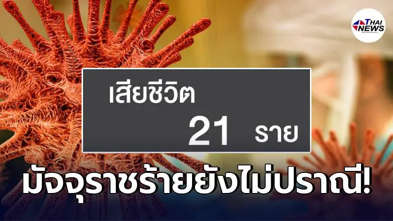 โควิดในไทยวันนี้ยังทรุด ยอดผู้เสียชีวิตสูง 21 ราย ป่วยเพิ่มอีกเกือบ 2 พัน โควิดในไทยวันนี้ยังทรุด ยอดผู้เสียชีวิตสูง 21 ราย ป่วยเพิ่มอีกเกือบ 2 พัน